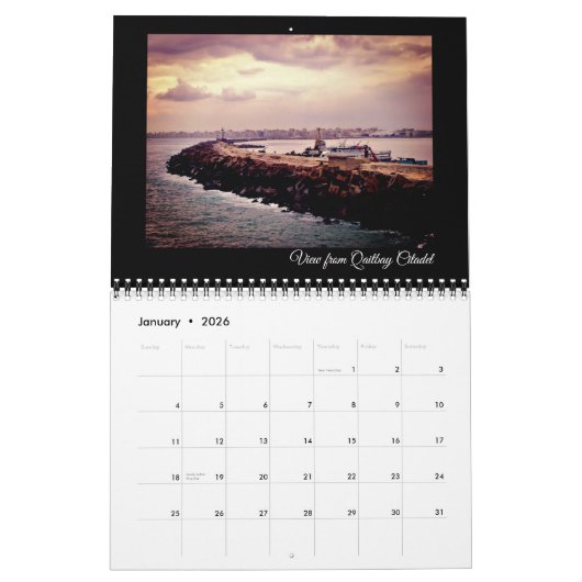 Alexandrië, Egypte Kalender (Jan 2026)