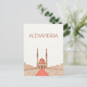 Alexandrië Egypte Reis Briefkaart (Staand voorkant)