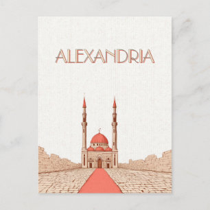 Alexandrië Egypte Reis Briefkaart