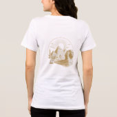 Alexandrië Egyptisch Erfgoed Minimalistisch Ontwer Tri-Blend Shirt (Achterkant)