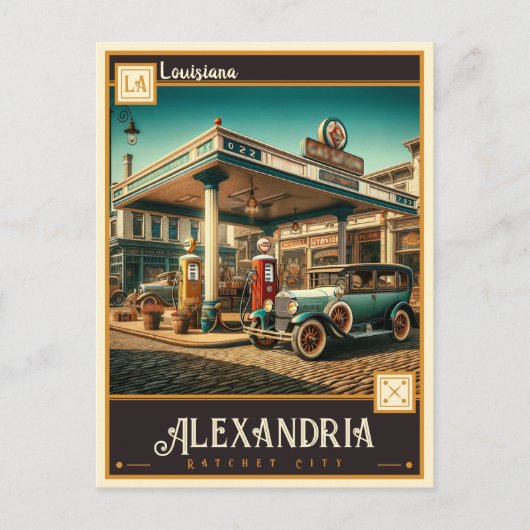 Alexandrië, Louisiana |  Briefkaart (Voorkant)