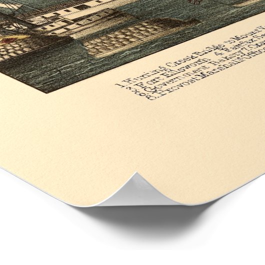 Alexandrië, VA Panorama - 1863 Poster (Hoek)