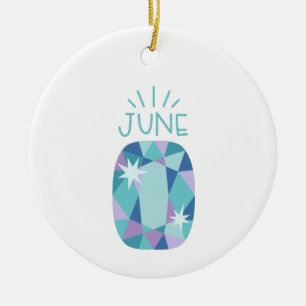 Alexandriet Birthstone Keramisch Ornament