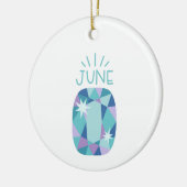 Alexandriet Birthstone Keramisch Ornament (Links)