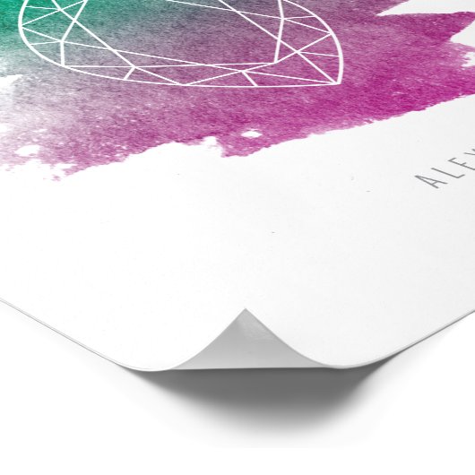 Alexandriet Birthstone Poster (Hoek)