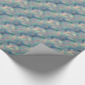 Alexandriet Blue Glassy Texture Cadeaupapier (Hoek)