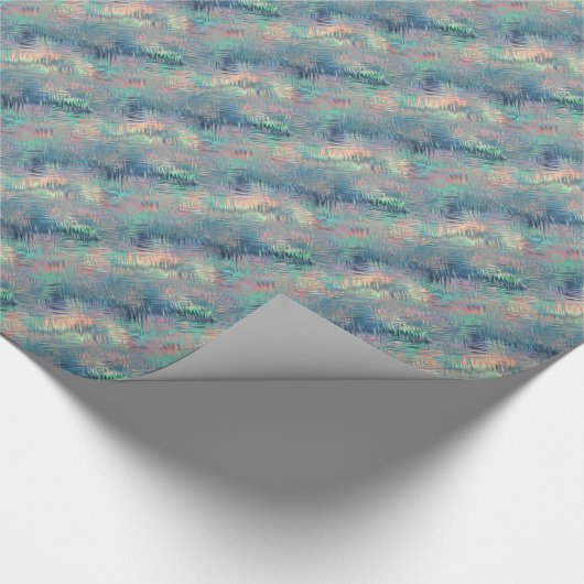 Alexandriet Blue Glassy Texture Cadeaupapier (Hoek)