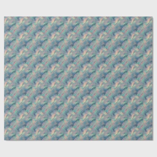 Alexandriet Blue Glassy Texture Cadeaupapier (Vlak)