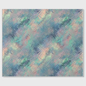 Alexandriet Blue Glassy Texture Cadeaupapier (Vlak)