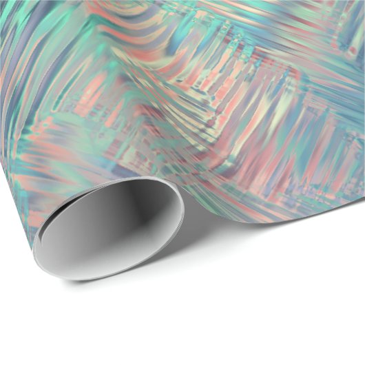 Alexandriet Blue Glassy Texture Cadeaupapier (Rol Hoek)