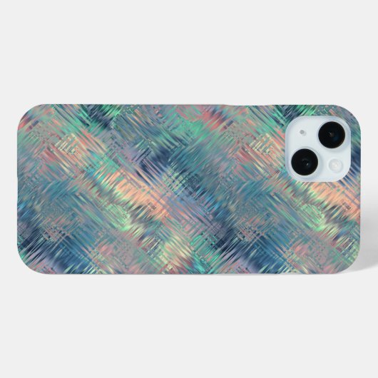 Alexandriet Blue Glassy Texture Case-Mate iPhone Case (Achterkant (horizontaal))