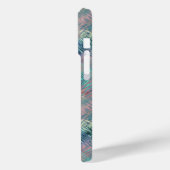 Alexandriet Blue Glassy Texture Case-Mate iPhone Case (Achterkant / Links)