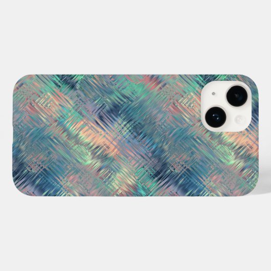 Alexandriet Blue Glassy Texture Case-Mate iPhone Case (Achterkant (horizontaal))