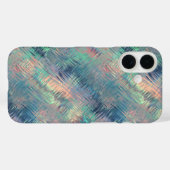 Alexandriet Blue Glassy Texture Case-Mate iPhone Case (Achterkant (horizontaal))