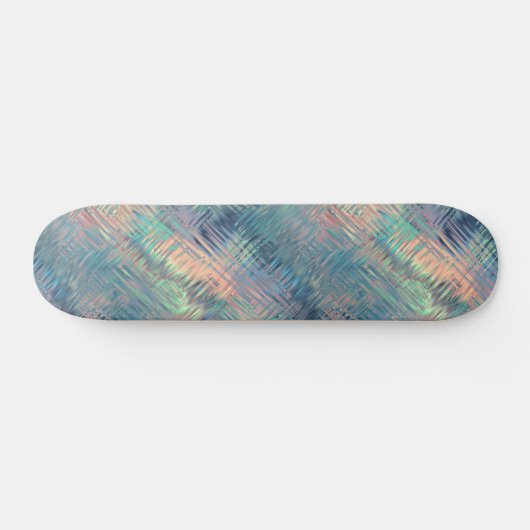 Alexandriet Blue Glassy Texture Persoonlijk Skateboard (Horizontaal)