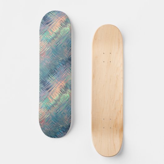 Alexandriet Blue Glassy Texture Persoonlijk Skateboard (Voorkant)