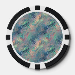 Alexandriet Blue Glassy Texture Poker Chips