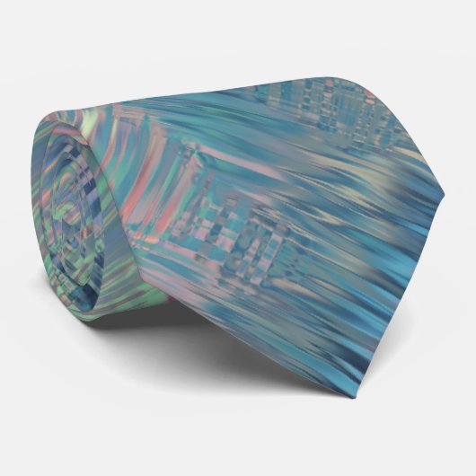 Alexandriet Blue Glassy Texture Stropdas (Opgerold)