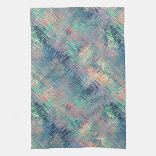 Alexandriet Blue Glassy Texture Theedoek (Verticaal)