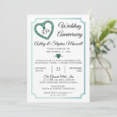 Alexandriet Diamond 55th Wedding Jubileum Party Kaart (Staand voorkant)