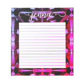 Alexandriet Edelsteen Lined gepersonaliseerd Notitieblok (Voorkant)