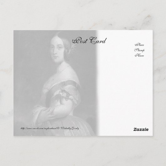 Alexandrina Victoria Briefkaart (Achterkant)