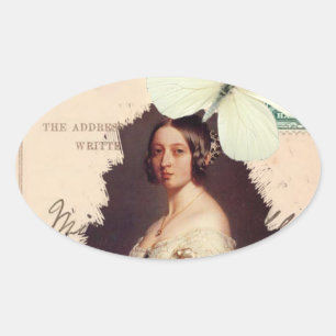 Alexandrina Victoria Ovale Sticker