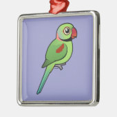 Alexandrine Parakeet Metalen Ornament (Links)