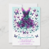 Alexandrite Blauwgroen Vlinder Jurk Juni Geboorte Kaart (Voorkant)