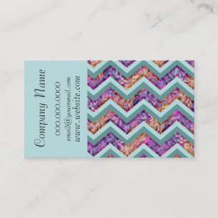 Alexandrite Chevron Zig Zag Pattern Visitekaartje