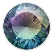 Alexandrite Crystal Pattern Keramische Knop (Voorkant)