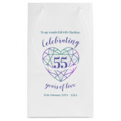 Alexandrite Jubileum 55 jaar liefdescadeauzakje Klein Cadeauzakje (Achterkant)