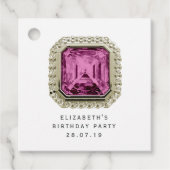 Alexandrite June Birthstone Bedankjes Labels (Voorkant)