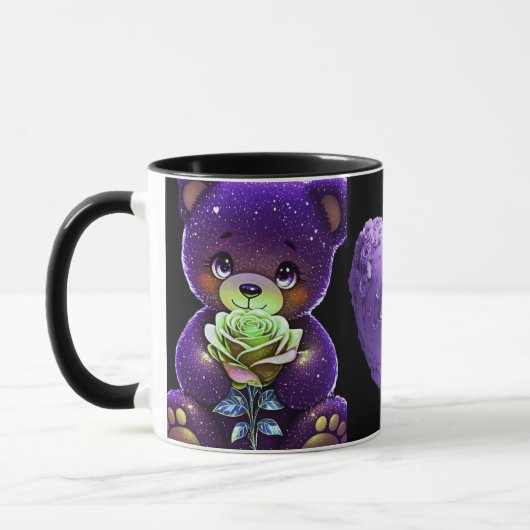 AlexDizaine Enchanted Purple Bears Coffee Mug  Mok (Links)