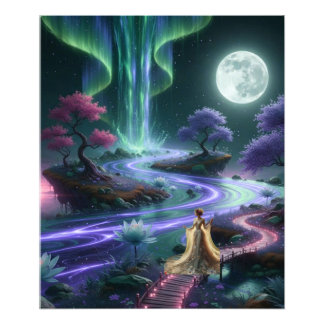 AlexDizaine "The Path of Light" Premium Wall Art Foto Afdruk