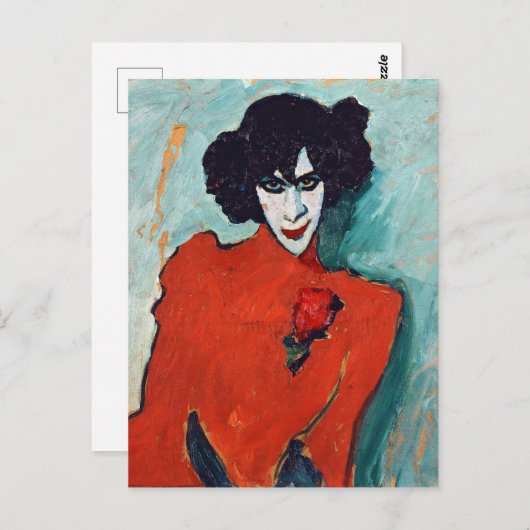Alexej Jawlensky Portrait of the Dancer Aleksandr Briefkaart (Voorkant / Achterkant)