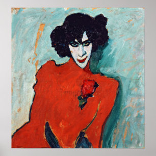 Alexej Jawlensky Portret van de Dancer Aleksandr Poster