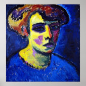 Alexej von Jawlensky Frauenkopf (hoofd van een vro Poster (Voorkant)