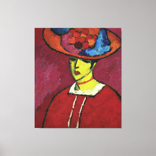 Alexej von Jawlensky, Schokko mit Tellerhut Canvas Afdruk