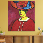 Alexej von Jawlensky, Schokko mit Tellerhut Canvas Afdruk (Insitu (Woonkamer))