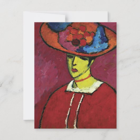 Alexej von Jawlensky, Schokko mit Tellerhut Notitiekaartje (Voorkant)