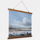 Alexey Bogolyuboff. Sledding on the Neva River... Hangend Wandkleed (Gebogen)