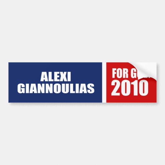 ALEXI GIANNOULIAS VOOR SENAAT BUMPERSTICKER (Voorkant)