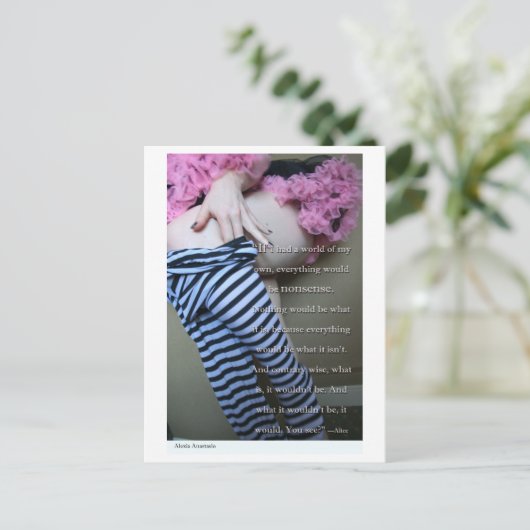 Alexia Anastasio "Nonsense" Briefkaart (Staand voorkant)