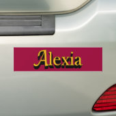 Alexia bumpersticker (Op auto)
