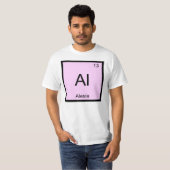 Alexia Name Chemistry Element Periodic Table T-shirt (Voorkant volledig)