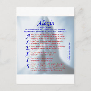 Alexis Acrostic Briefkaart
