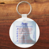 Alexis Acrostic Sleutelhanger (Voorkant)
