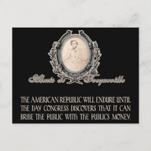 Alexis de Tocqueville Quote: America's Lifetime Briefkaart