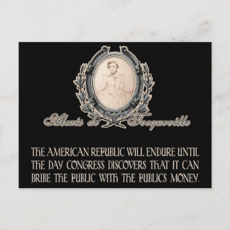 Alexis de Tocqueville Quote: America's Lifetime Briefkaart